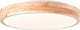 Brilliant slimline - plafondlamp - led 12w - 3000k-4000k - licht houtkleur wit