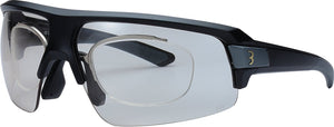 Bbb cycling impulse optic ph fietsbril – fotochromatische wielrenbril op sterkte – dioptrie -6 tot +6 – grilamid frame – matt zwart – bsg-71ph one size