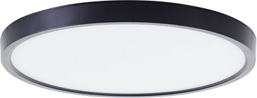 Brilliant lotti - plafondlamp - ø 30 cm - led 21w - 2500lm - 3000k - rgb - dimbaar - afstandsbediening - timer - nachtlicht - tuya - zwart