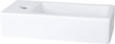 Differnz helios fontein - links - 37.5 x 18.5 x 9 cm - keramiek - wit
