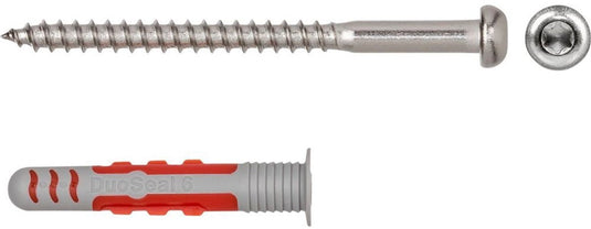 Fischer duoseal 6 x 38 met rvs a2 bolkopschroef