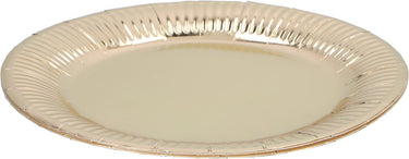 Partycasa wegwerpbordjes - zilver of goud - 6 stuks - 23cm