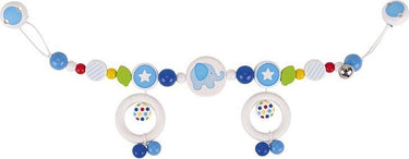 Heimess houten kinderwagenspanner olifant blauw 40 cm