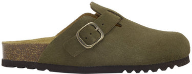 Scholl fae new suede khaki instappers dames