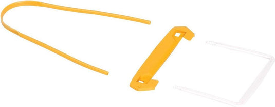 Bankers box archiefbinder tube clip 3delig geel-wit 100 stuks