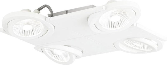 Eglo design brea - spot - 4 lichts - wit, helder