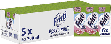 Fristi rood fruitsmaak – 0% suiker – drinkpakjes mini – houdbaar – 5 x 6 x 200 ml – voordeelverpakking