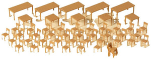 Auhagen 41671 h0 tafels en stoelen accessoire