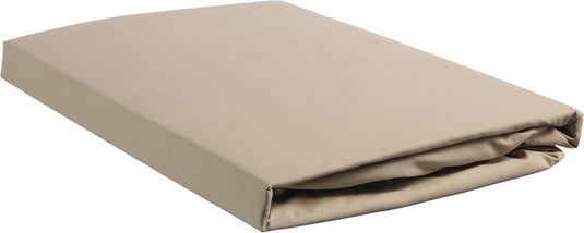 Beddinghouse percale katoen - splittopper hoeslaken - 180x200 - zand
