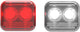 Reelight flash magneet fietsverlichting ams reepower - staal - rood wit - 4 delig - kan aanblijven na stilstand