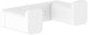 Hansgrohe addstoris handdoekhaak dubbel mat wit