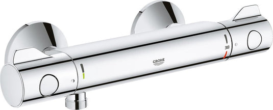 Grohe grohtherm 800 thermostatische douchekraan - 15 cm - waterbesparend - inclusief koppelingen - chroom