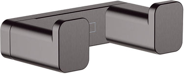 Hansgrohe addstoris q handdoekhaak dubbel - geborsteld zwart chroom (antraciet)