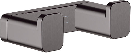 Hansgrohe addstoris q handdoekhaak dubbel - geborsteld zwart chroom (antraciet)