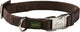 Hunter klikhalsband alu nylon soft bruin - hondenhalsband - 40-55x2.0 cm