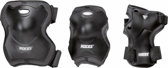 skatebeschermingsset Super unisex zwart maat S 6-delig