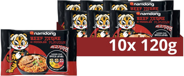 Namdong snack - beef jjigae - instantnoedels met rundsmaak op koreaanse wijze - 10 x 120 g