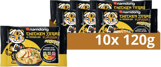Namdong snack - chicken jjigae - instantnoedels met kippensmaak op koreaanse wijze - 10 x 120 g