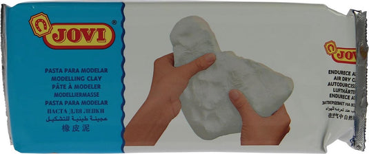 Jovi kinder speelgoed klei - 1 kilo - kleur wit - boetseer boetseren klei - knutselen