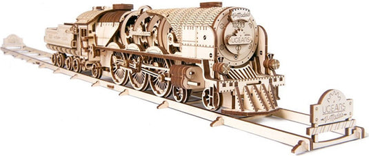 Ugears houten 3d model - v-express stoomtrein