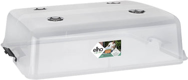 Elho green basics kweekhuis xxl 75 - accessoires voor buitenkweken en oogstenaccessoires - ø 74.8 x h 22.3 cm - transparant