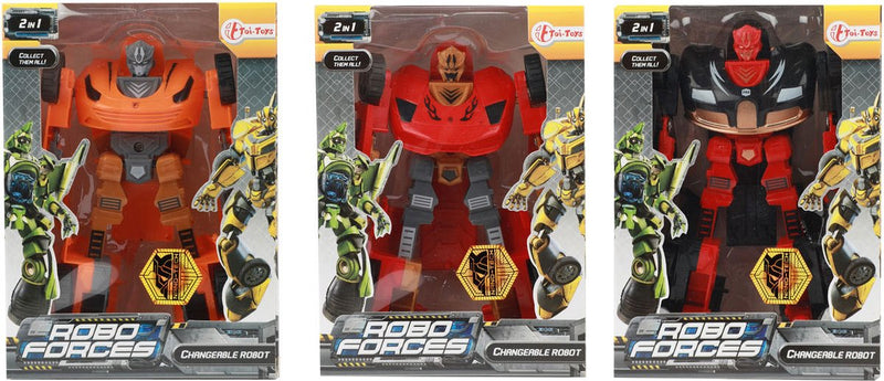 Afbeelding laden in galerijviewer, Toi-toys veranderrobot speelgoedauto actiefiguur multicolor voor kinderen.
