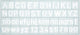 Westcott sjabloon - cijfers en letters 10mm hoog - 148x65mm - transparant - ac-e10610
