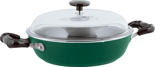 Sambonet vintage sauteerpan - incl. deksel - aluminium - ø24cm - groen