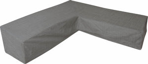 Eurotrail waterdichte hoes voor l vormige loungeset, hoekbank, cantonic 250x250cm, grijs