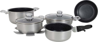 Gimex pannenset - inductie - zilver - 8-delig