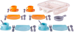 Cavallino servies met afwasrek oranje, 30dlg.