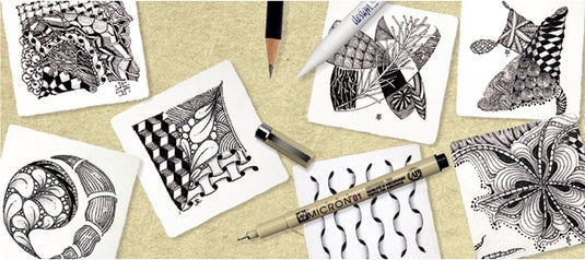 Sakura zentangle pigma micron fineliners, 6st.