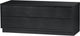 Woood finca tv meubel - grenen - zwart - 40x100x40