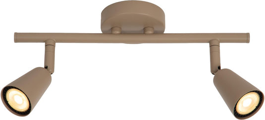 Lucide tiana - wandspot wandlamp - 2xgu10 - taupe | essential