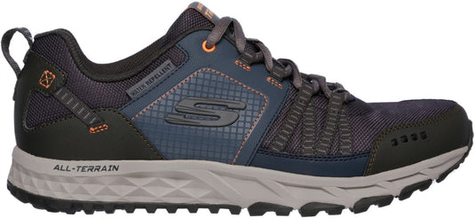 Skechers escape plan heren wandelschoenen - donkerblauw oranje 41