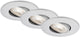 Briloner kulana - inbouwspots set van 3 - draaibare inbouwarmaturen - 3 x led 5w 460lm - lichtkleur: warm wit - inbouwdiepte: 30mm - inbouwmaat: 68mm - product: ø90mm - mat chroom
