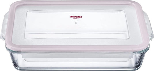 Merkloos sans marque glazen ovenschaal 2200 ml - luchtdicht, magnetron- en ovenbestendig