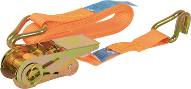 Carpoint ratelspanband met haken 25 mm 3 meter 350 kg oranje