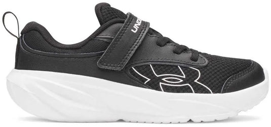 Under armour ua bps surge 5 ac-blk jongens sportschoenen - zwart - wit