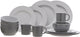 Travellife rota camping serviesset grey 16-delig - stevig en krasbestendig melamine - vaatwasmachinebestendig