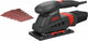 Skil vlakschuurmachine 160w - schuurmachine - schuuroppervlak 92 x 185mm - stofafzuiging - met klemmen en klithechting - inclusief 3 vellen schuurpapier - 7347 aa