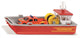Siku 2117, brandweer-werkboot, 1:50, kunststof, rood geel, incl. ford f150 pick-up (metaal kunststof) en stickervel