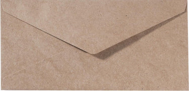 Florence enveloppen van stevige kwaliteit, kraft bruin groot rechthoek, 25 stuks, 11.5 x 22.5 cm