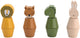 Trixie houten schroefdieren - met 4 dierenpopjes - 100% fsc hout - stimuleert motoriek coördinatie - voor jongens en meisjes