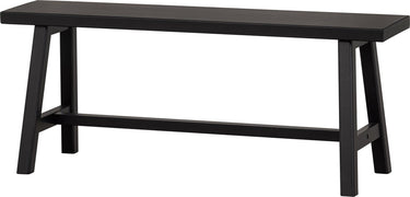 Woood imme bankje - grenen - zwart - 45x110x35
