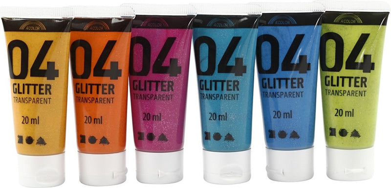 Afbeelding laden in galerijviewer, A-color https: www.cchobby.nl acrylverf-met-glitters-diverse-kleuren-6x20-ml-1-doos
