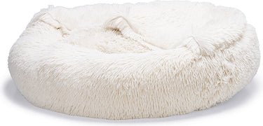 Beeztees yala - hondenmand - pluche - beige - dia. 60 cm