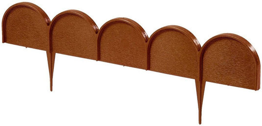 Merkloos sans marque borderrand gebogen kunststof terracotta - 10 m