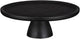 Mica decorations tallo taartplateau standaard - mango hout - zwart - 10 x 30 cm - met voet