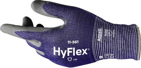 Ansell hyflex® 11561r070-1p werkhandschoen nylon, hppe, basalt, spandex, polyester maat (handschoen): 7 en 388:2016, en